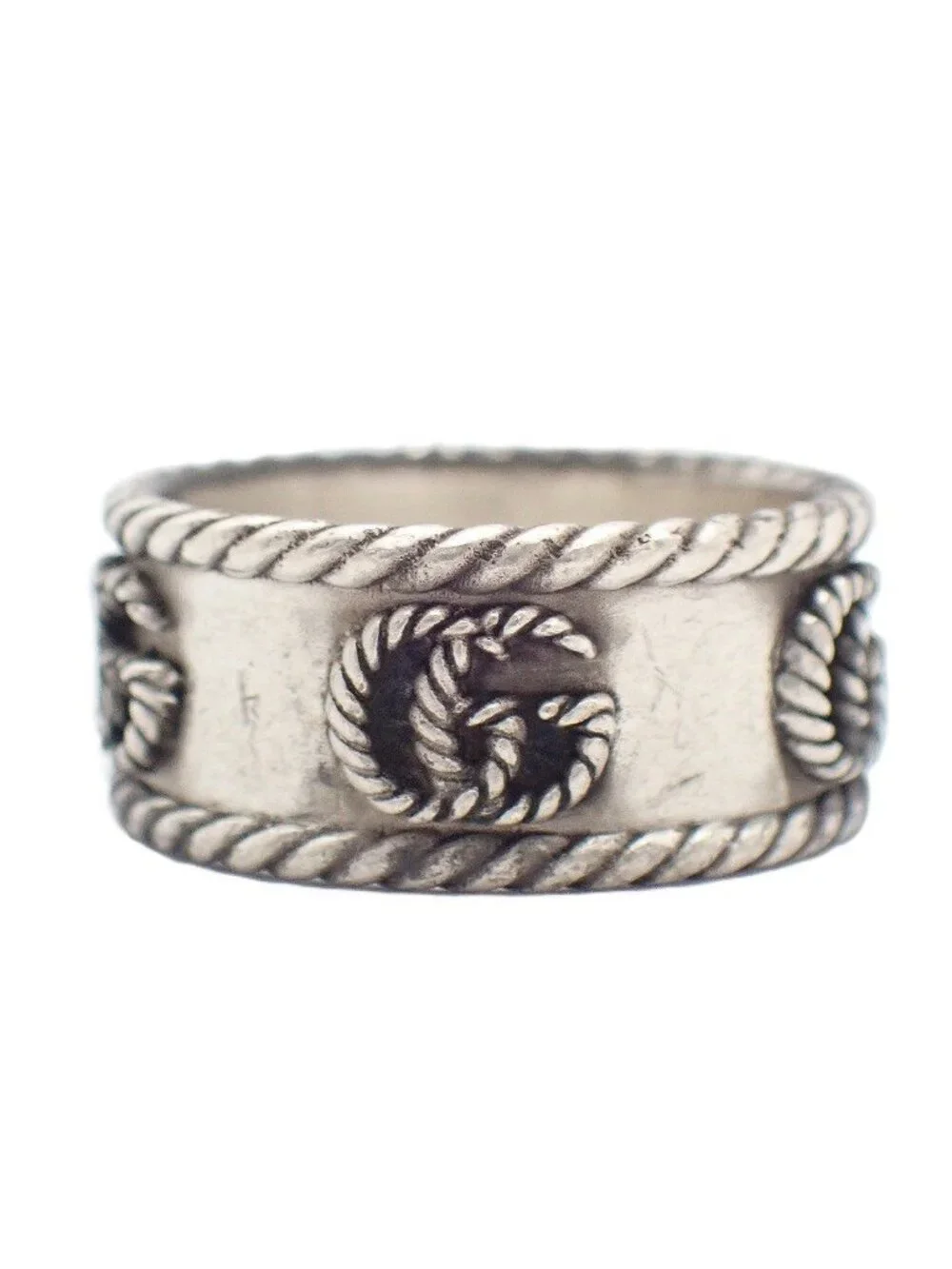 Gucci Double G Ring 925 Sterling Silver